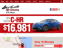 Tablet Screenshot of bevsmithtoyota.com